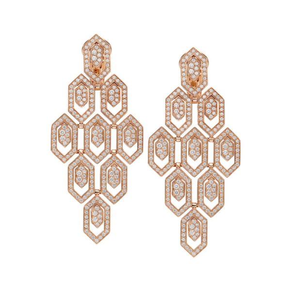 18K ROSE GOLD DIAMOND EARRING