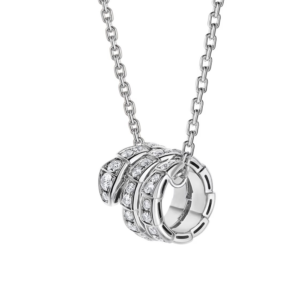 18K WHITE GOLD DIAMOND NECKLACE