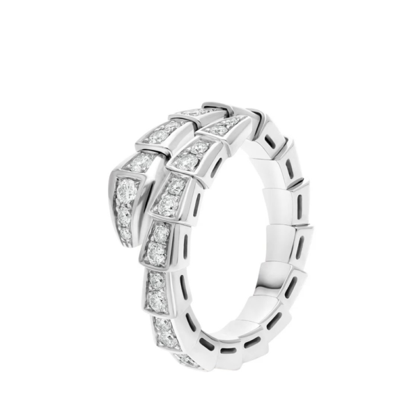 18K WHITE GOLD DIAMOND THIN RING