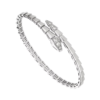 18K WHITE GOLD DIAMOND THIN BRACELET