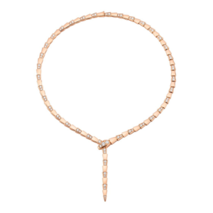 18K ROSE GOLD DIAMOND THIN NECKLACE