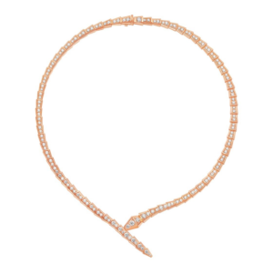 18K ROSE GOLD DIAMOND THIN NECKLACE