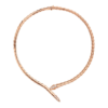18K ROSE GOLD DIAMOND THIN NECKLACE