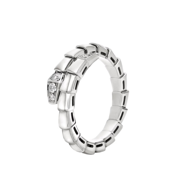 18K WHITE GOLD DIAMOND THIN RING