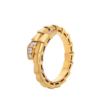 18K YELLOW GOLD DIAMOND THIN RING