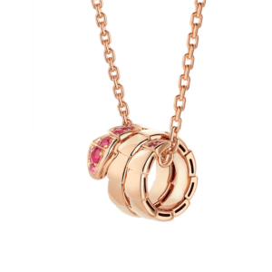 18K ROSE GOLD RUBY NECKLACE