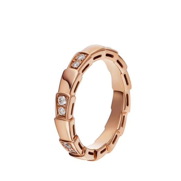 18K ROSE GOLD DIAMOND THIN RING