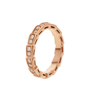 18K ROSE GOLD DIAMOND THIN RING