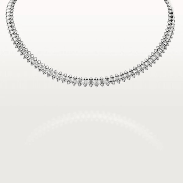 18K WHITE GOLD FLEXIBLE MEDIUM NECKLACE