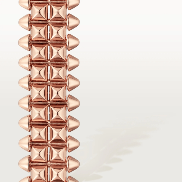 18K ROSE GOLD FLEXIBLE DOUBLE ROW BRACELET