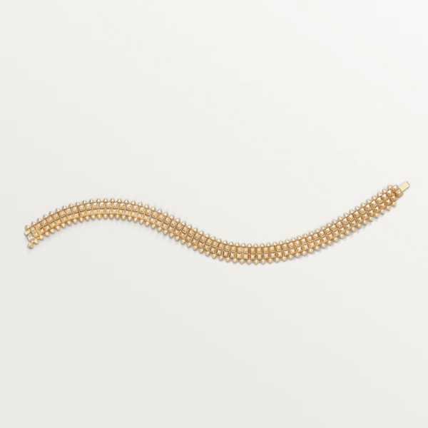 18K YELLOW GOLD FLEXIBLE DOUBLE ROW BRACELET