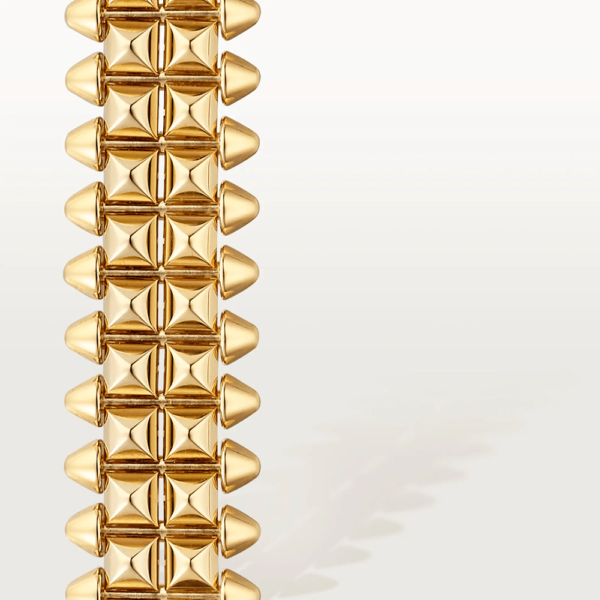 18K YELLOW GOLD FLEXIBLE DOUBLE ROW BRACELET