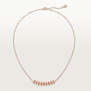 18K ROSE GOLD PINK CHALCEDONY NECKLACE