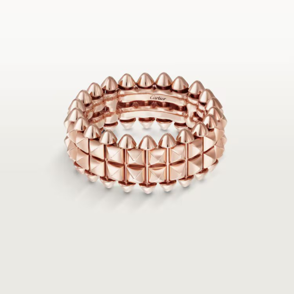 18K ROSE GOLD DOUBLE ROW RING