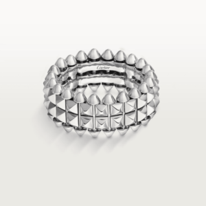 18K WHITE GOLD DOUBLE ROW RING