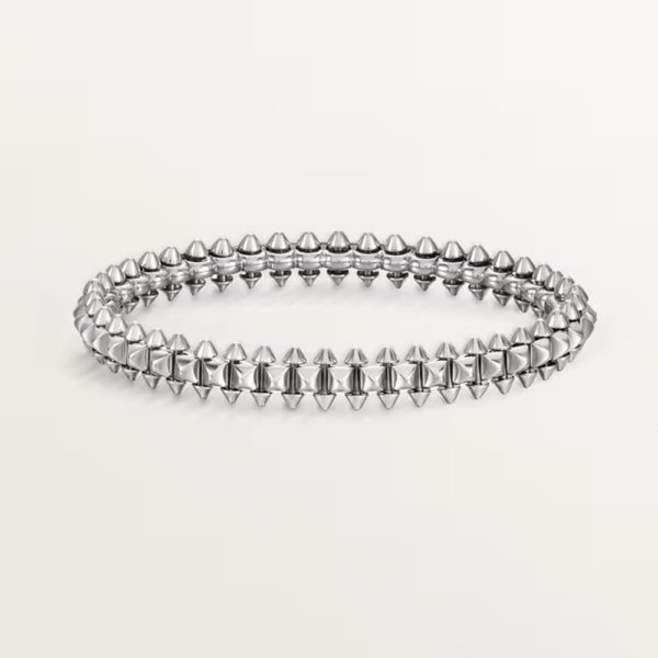 18K WHITE GOLD THICK BRACELET