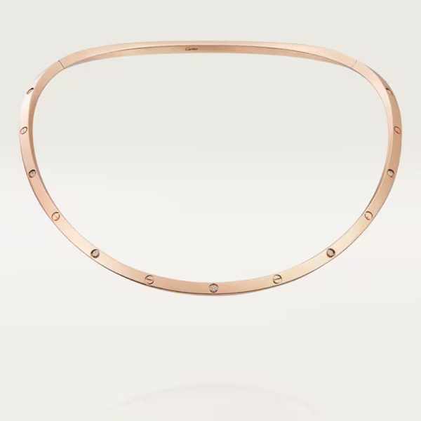 18K ROSE GOLD 10 DIAMOND NECKLACE