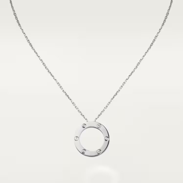 18K WHITE GOLD 3 DIAMOND NECKLACE