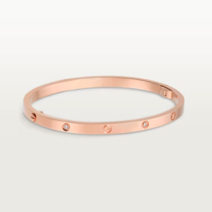 18K ROSE GOLD 6 DIAMOND THIN BRACELET
