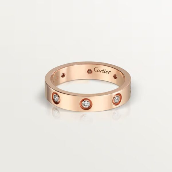 18K ROSE GOLD 8 DIAMOND RING