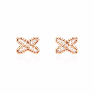 18K ROSE GOLD DIAMOND EARRING
