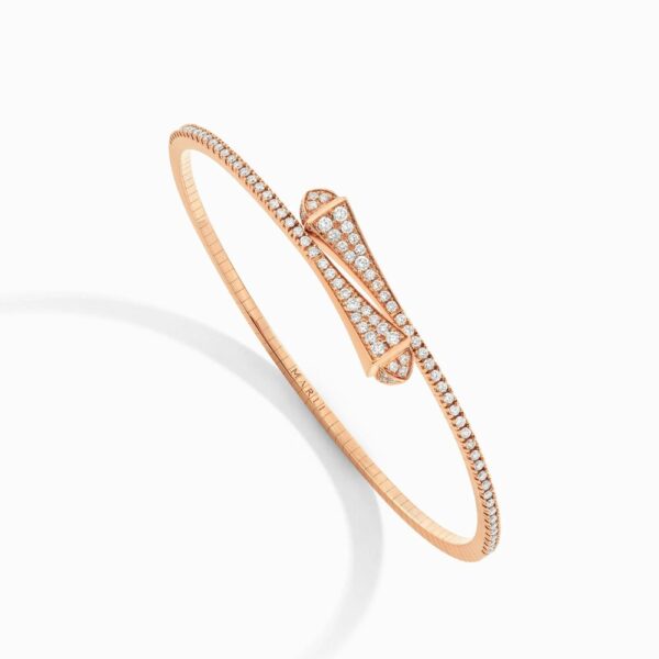 18K ROSE GOLD DIAMOND THIN BRACELET