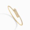 18K YELLOW GOLD DIAMOND THIN BRACELET