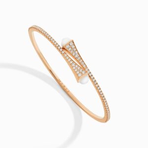 CLEO-B1RGWA_1512x 18K ROSE GOLD WHITE AGATE AND DIAMOND THIN BRACELET