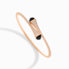 18K ROSE GOLD ONYX AND DIAMOND MEDIUM BRACELET
