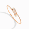 18K ROSE GOLD MOON STONE AND DIAMOND MEDIUM BRACELET