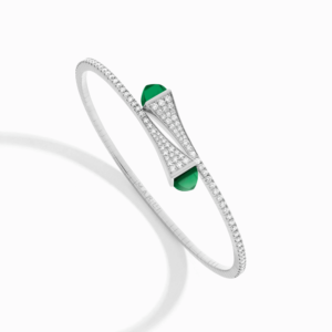 CLEO-B47WGGA_35553f64-0dc1-4f2d-9395-fa192a8e25a7 18K WHITE GOLD GREEN AGATE AND DIAMOND MEDIUM BRACELET