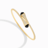 18K YELLOW GOLD ONYX AND DIAMOND MEDIUM BRACELET