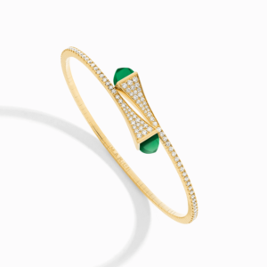 CLEO-B47YGGA_3d3c5c7f-d36b-49d3-be62-7a66bcd7f148 18K YELLOW GOLD GREEN AGATE AND DIAMOND MEDIUM BRACELET