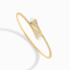 18K YELLOW GOLD MOON STONE AND DIAMOND MEDIUM BRACELET