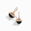 18K ROSE GOLD ONYX AND DIAMOND REV LUXE EARRING