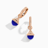 18K ROSE GOLD LAPIS LAZULI AND DIAMOND REV MINI EARRING