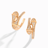 18K ROSE GOLD DIAMOND MEDIUM EARRING