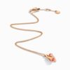 18K ROSE GOLD PINK CORAL AND DIAMOND NECKLACE