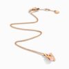18K ROSE GOLD PINK QUARTZITE AND DIAMOND NECKLACE
