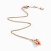 18K ROSE GOLD RED AGATE AND DIAMOND NECKLACE