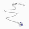 18K WHITE GOLD LAPIS LAZULI AND DIAMOND NECKLACE