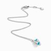 18K WHITE GOLD TURQUOISE AND DIAMOND NECKLACE