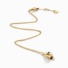 18K YELLOW GOLD ONYX AND DIAMOND NECKLACE