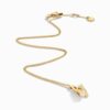 18K YELLOW GOLD MOON STONE AND DIAMOND NECKLACE