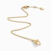 18K YELLOW GOLD WHITE AGATE AND DIAMOND NECKLACE