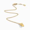 18K YELLOW GOLD YELLOW QUARTZITE AND DIAMOND NECKLACE