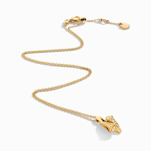 18K YELLOW GOLD DIAMOND NECKLACE