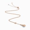 18K ROSE GOLD DIAMOND TEARDROP NECKLACE