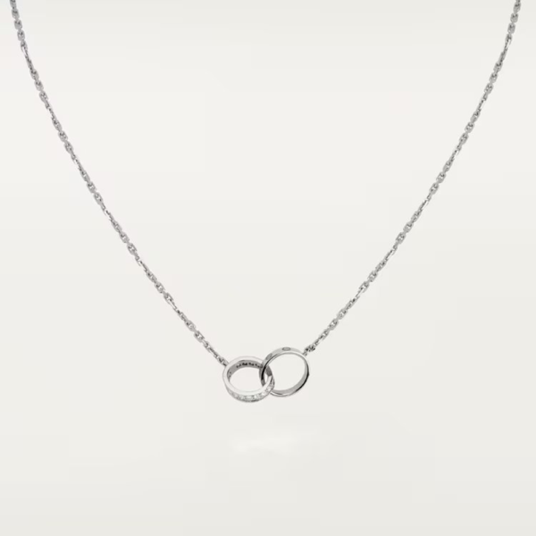 18K WHITE GOLD DIAMOND NECKLACE