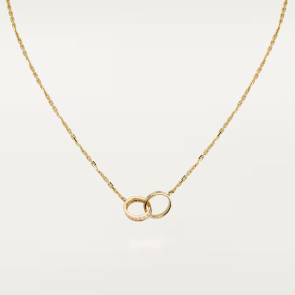 18K YELLOW GOLD DIAMOND NECKLACE